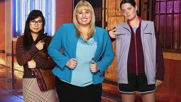 Doing it: (From left) Lisa Lapira as Helen-Alice, Lauren Ash as Marika and Rebel Wilson as series lead Kimmie Boubier have their own brand of geekiness in <em>Super Fun Night</em>.