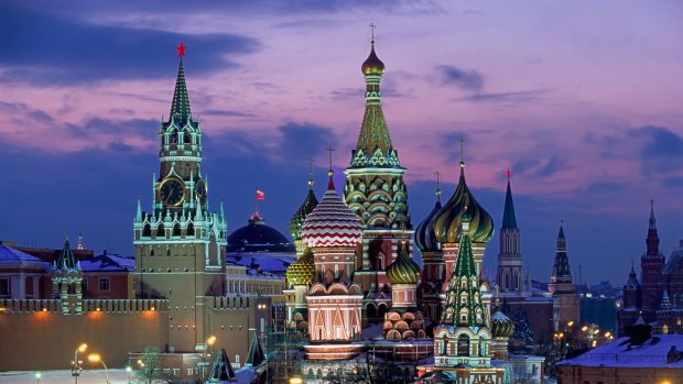 Must-see: St Basil's Cathedral in winter snow, Red Square.