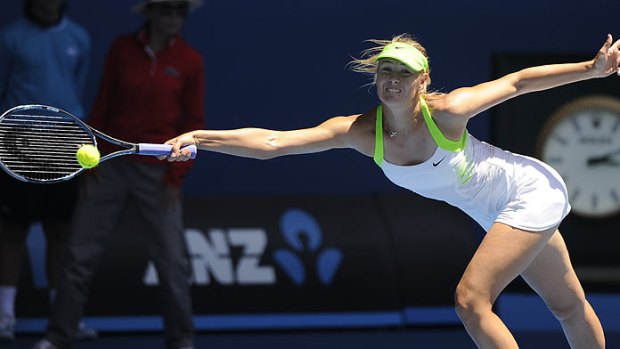 Stretched to the limit ... Maria Sharapova has vowed to fight on.