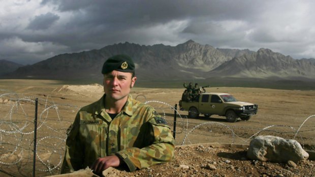 Lieutenant Jake Kleinman, commander of the small Australian team based at  Forward Patrol Base Buman.