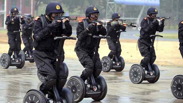 China's Segway police unit.