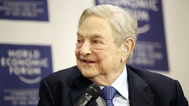 George Soros, billionaire and founder of Soros Fund Management, at the World Economic Forum in Davos, Switzerland, in January, 2016.