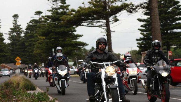 "Outlaw motorcycle gangs are cashed up because of their illegal activities" ... The Premier, Barry O'Farrell.