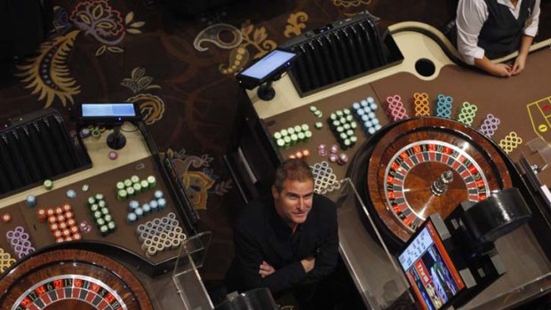 All quiet ... staff have been silenced following the sacking of the casino's former managing director by Larry Mullin, the chief executive of the casino's owner, pictured.