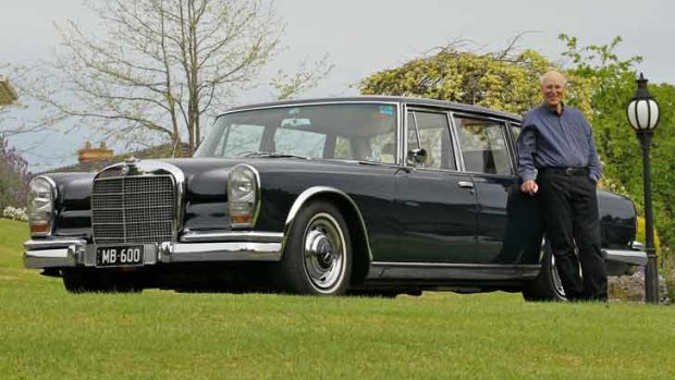 Heinz Schendzielorz with his Mercedes-Benz 600 "Grosser".