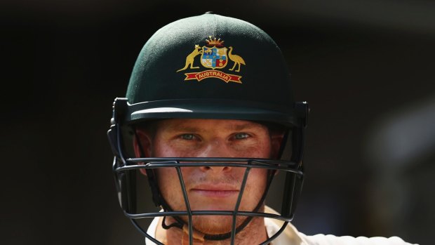 KINGSTON, JAMAICA - JUNE 13: Steve Smith of Australia prepares to bat after the tea break during day three of the Second Test match between Australia and the West Indies at Sabina Park on June 13, 2015 in Kingston, Jamaica. (Photo by Ryan Pierse/Getty Images) KINGSTON, JAMAICA - JUNE 13: Steve Smith of Australia prepares to bat after the tea break during day three of the Second Test match between Australia and the West Indies at Sabina Park on June 13, 2015 in Kingston, Jamaica. (Photo by Ryan Pierse/Getty Images)