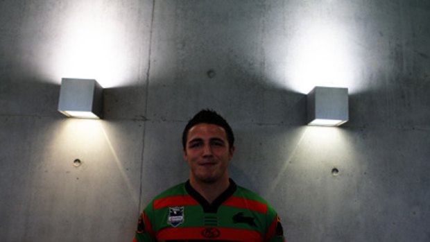 Pommy steel ... Souths fans are salivating at the prospect of seeing Sam Burgess in the cardinal red and myrtle green.