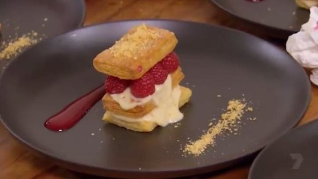 Camilla's mille feuille was one of the highest-scoring dishes.