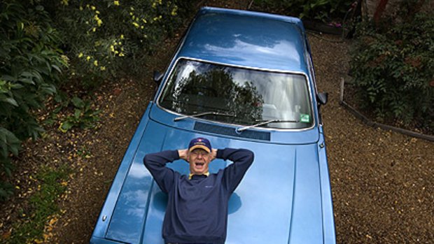 Henry Alger, 79, with his Valiant Charger. Should he face similar restrictions to P-platers?
