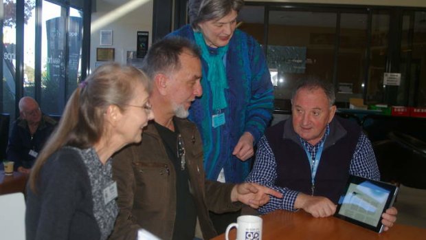(From left) Judy Young, Ivan Radywonik, Isabel Collins and Dick Johnson belong to AUSOM, which was formed in 1979 and has more than 700 members.