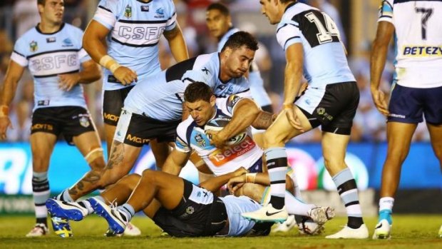 Bulldogs-bound?Andrew Fifita may have played his last game for the Sharks.