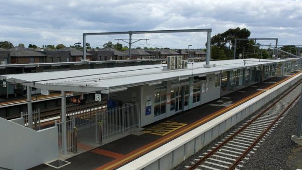 Westall Station's new third platform sits dormant because of signalling issues.