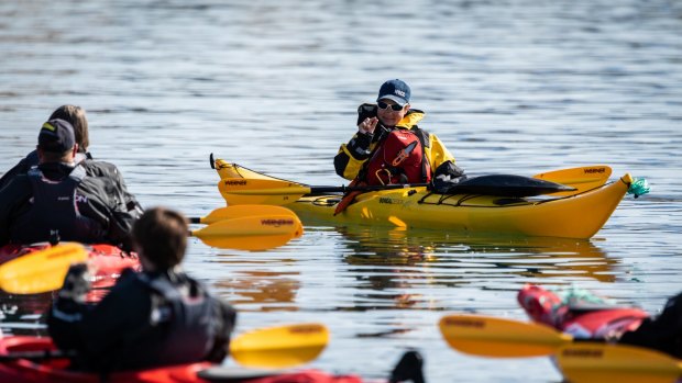 Kayaking in Greenland with Hurtigruten. 