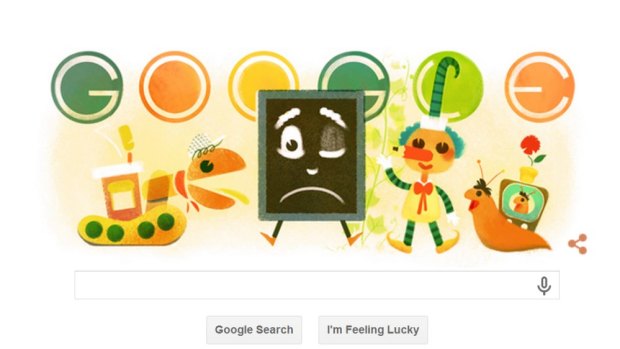 Homage: The Google doodle celebrating Norman Hetherington.