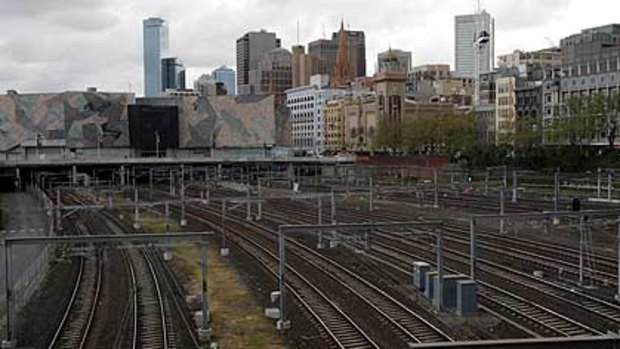 Melbourne's Jolimont railyards, long considered an eyesore.