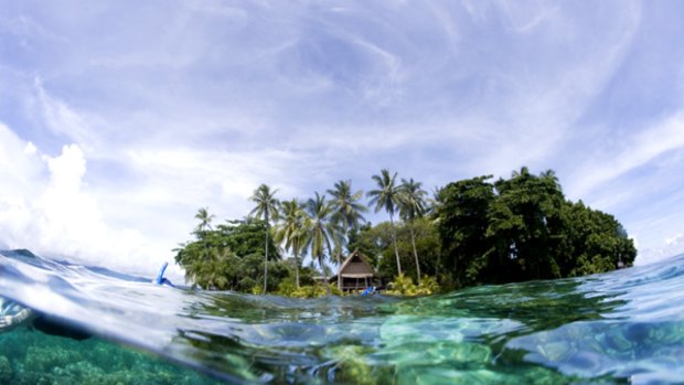Fish-eye view ... the Solomon Islands has sublime snorkelling and diving sites.