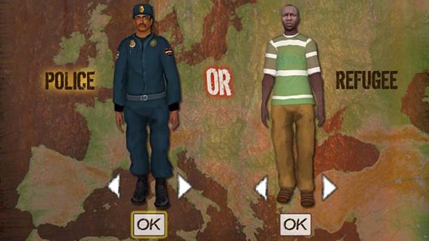 In the Frontiers multiplayer game players could be either a European border guard or African refugee.