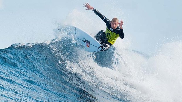 The bell tolls ... Mick Fanning scored 16.83 out of a possible 20 points to win another title.
