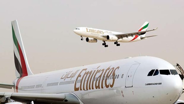 Reverse thrust: Emirates flights will be cut because of the repairs.