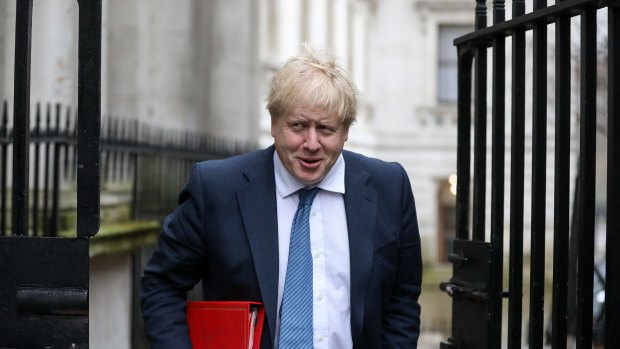 Boris Johnson, the UK foreign secretary, arrives for a weekly cabinet meeting at 10 Downing Street.