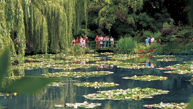 Monet's garden, with its Japanese bridge and water lilies, which he immortalised on canvas.