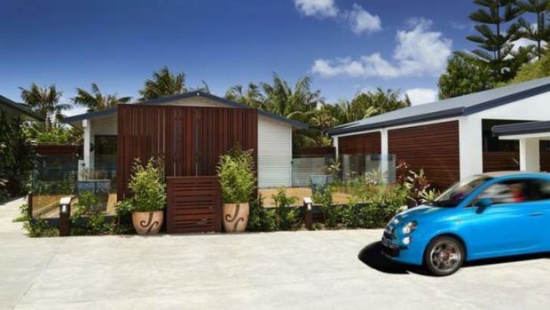 Nip and tuck: the Tin Sheds apartments on Norfolk Island.