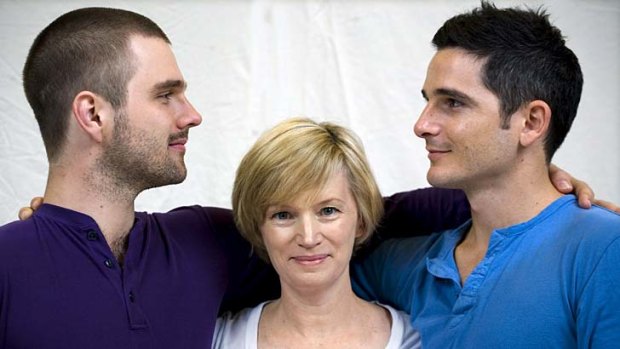 ''We are doing a comedy but we're going to explore deeper issues'' ... Guy Edmonds, Jane Turner and Matt Zeremes. The musical aims to make parliament change its mind about same-sex marriage.