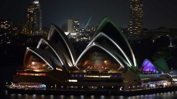 Happy birthday: the Sydney Opera House.