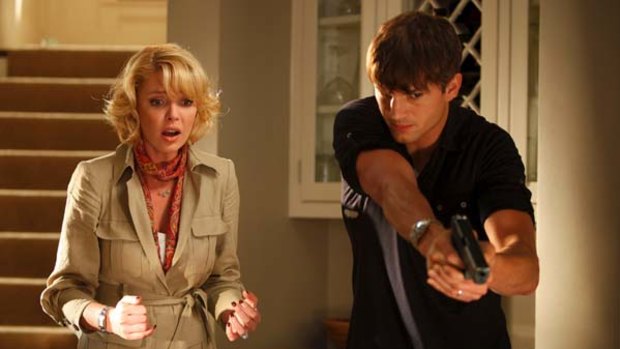 Off-target ... Katherine Heigl and Ashton Kutcher have attempted to enhance their acting range in Killers, to little effect.