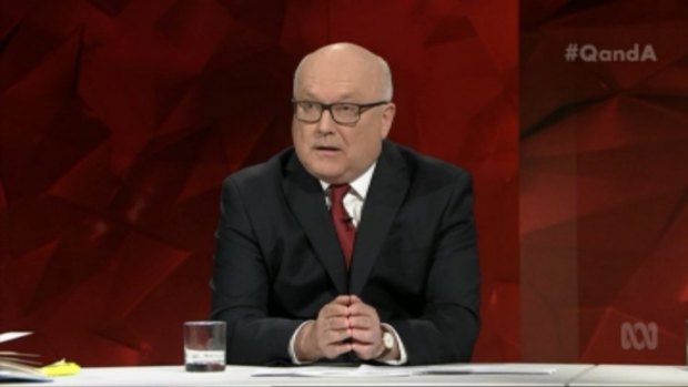 Attorney-General George Brandis on the ABC's Q&A on Monday night.