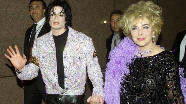 Rivals in death ... Michael Jackson and Elizabeth Taylor in 2001