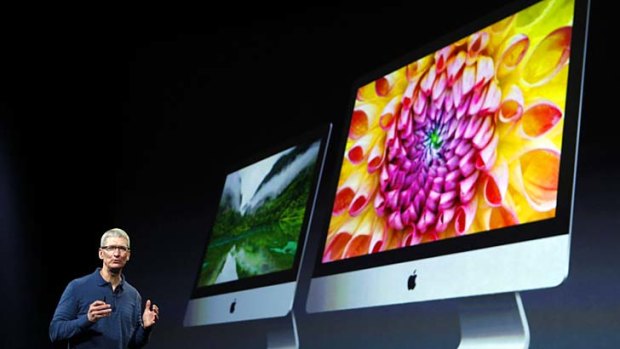 Apple CEO Tim Cook talks about the new iMac.