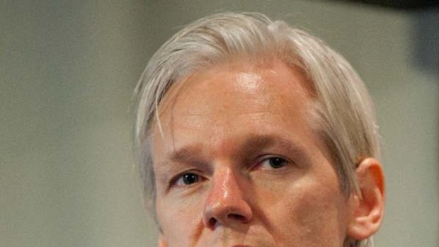 On a mission ... Wikileaks founder Julian Assange, pictured during a press conference in July 2010, claims to have 250,000 leaked US State Department cables that his website will release over the coming months.