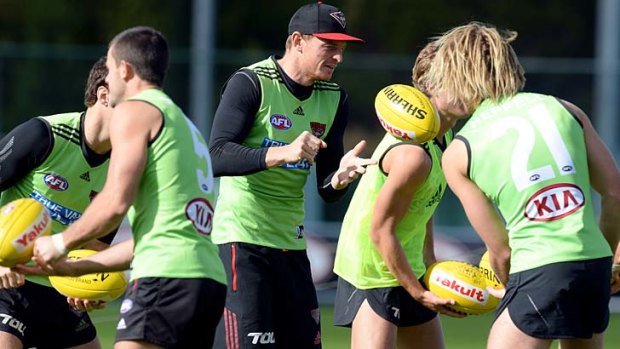 Dons man: Brendon Goddard trains with his new team.