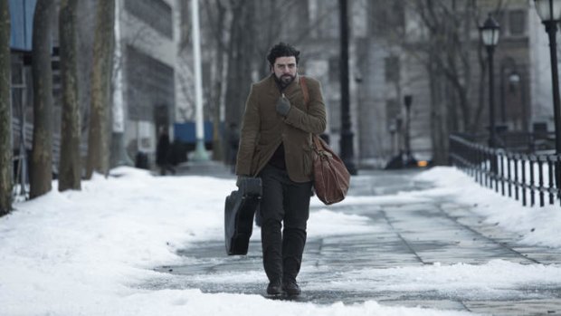 Oscar Isaac in <i>Inside Llewyn Davis</i>. The Coen brothers' movie is the only one of five Oscar nominees for best cinematography shot on film.