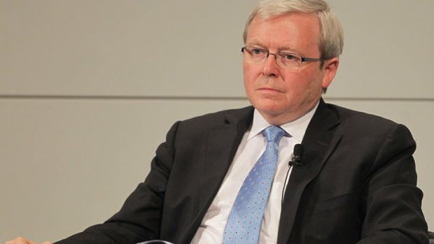 After midnight ... Kevin Rudd.