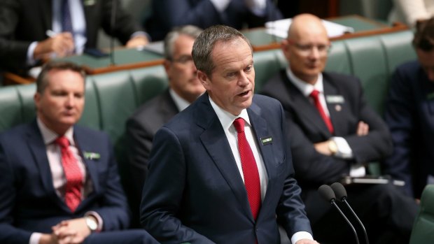 Opposition Leader Bill Shorten delivers a Closing the Gap statement at Parliament House.