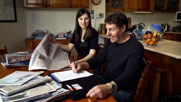 Peter Allan and his daughter, Kate, are both regular letter writers to <i>The Age</i>.