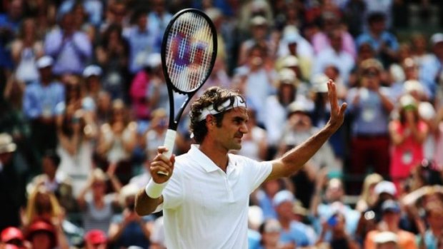 Federer smoothly went about his business defeating Paolo Lorenzi.