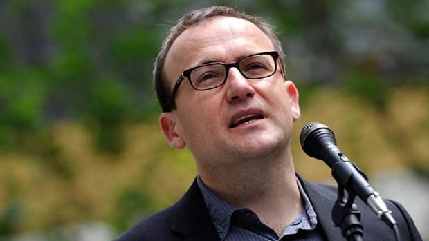 On track ... Adam Bandt, acting leader of the Greens, says the party's "reasonable" tax propsal should get support from the government.