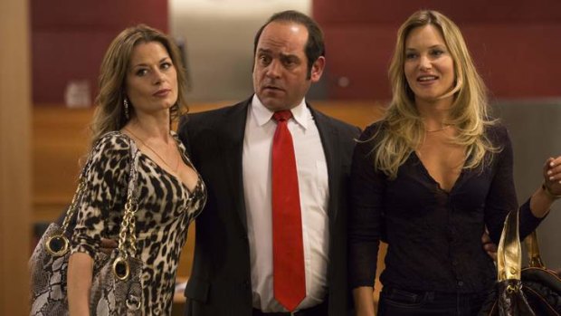 In the gang: <i>Fat Tony & Co.</i> From left, Madeleine West as Danielle McGuire, Robert Mammone as Tony Mokbel and Samantha Tolj as Renae Mokbel.
