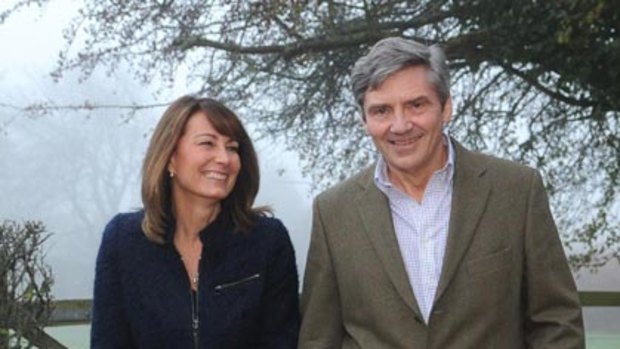 Like mother, like daughter ... Kate's parents, Michael and Carole Middleton.