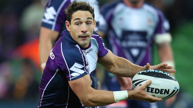 On the comeback trail: Billy Slater should return to the Storm side this weekend.