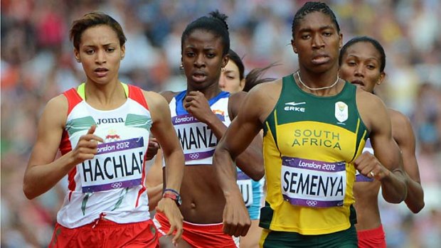 A step closer to glory ... Caster Semenya cruised into the 800m semi-finals.