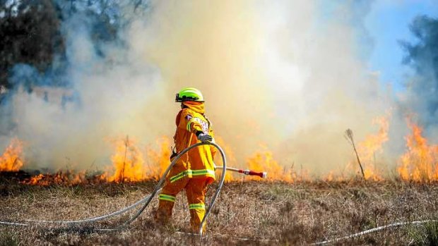 A controlled burn last week near Canberra.