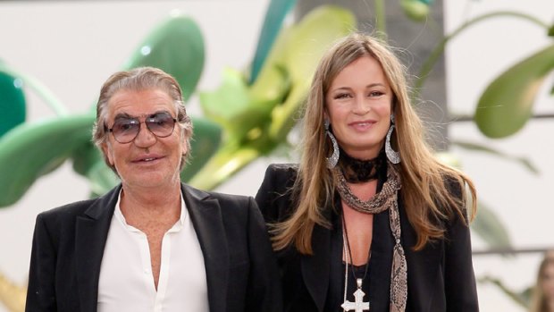 "Try to be different" ... Roberto Cavalli with wife and business partner Eva Cavalli.