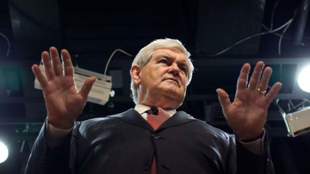 Republican presidential candidate Newt Gingrich.