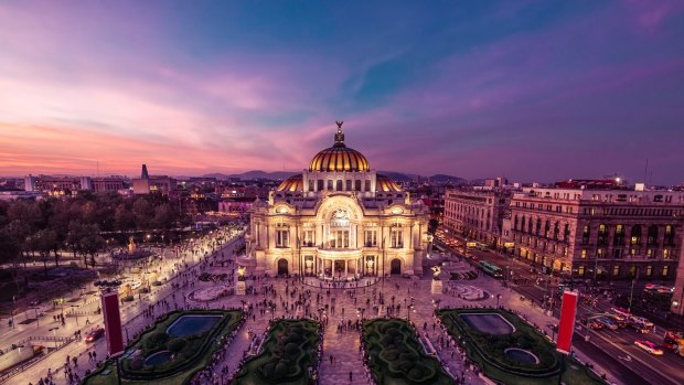 The Palacio de Bellas Artes in Mexico City.