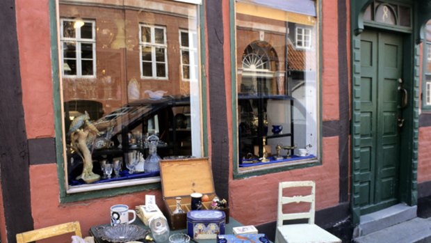 Danish delights ... Helsingor has many little shops that intrigue.