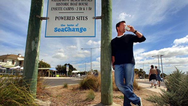 Andrew Barlow, sea-changer, thinks Barwon Heads on Victoria's surf coast is losing a sense of community.